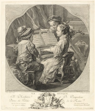 Alegorie hudby od Etienne Fessard