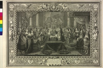 Svatba krále Ludvíka XIV. s Marií Terezií Rakouskou od Étienne Jeaurat