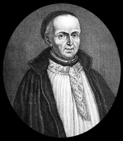 Michel Le Tellier (1643-1719) francouzský teolog, jezuita, zpovědník Ludvíka XIV., rytina od Etienne Jehandier (after) Desrochers