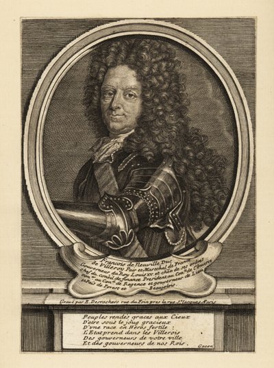 Francois de Neufville, 2. vévoda z Villeroy, francouzský voják od Etienne Jehandier Desrochers