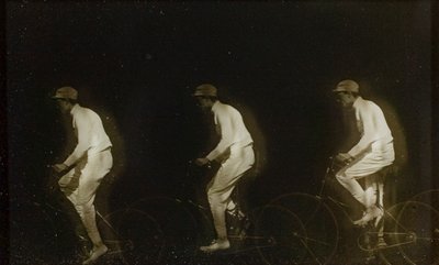Muž na kole od Etienne Jules Marey