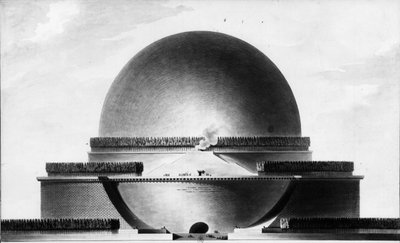 Cenotaph v Newtonu - E.L. Boullée. od Etienne Louis Boullee