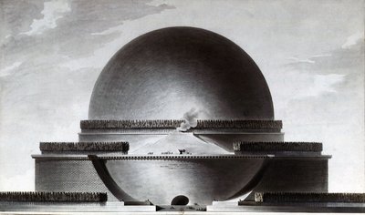 Newton Kenotaph od Etienne Louis Boullee