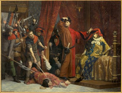 Etienne Marcel a delfín Karel 22. února 1358 od Etienne Lucien Melingue
