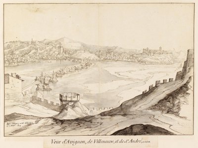 Martellage 1608 Pont Saint Benezet od Etienne Martellange