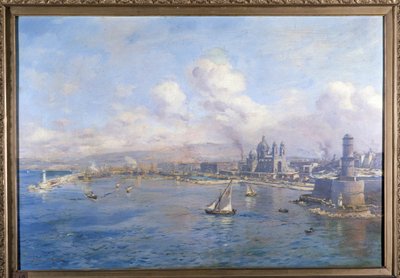 Povodí Joliette a nové přístavy v Marseille Malba Etienna Martina (1856-1945). Marseillská akademie od Etienne Philippe Martin