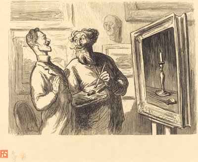 Realista si vždy najde realistu, který ho obdivuje od Etienne after Honoré Daumier