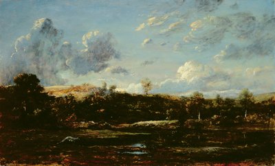 V Landes (olej na plátně) od Etienne and Dupre Jules  Rousseau