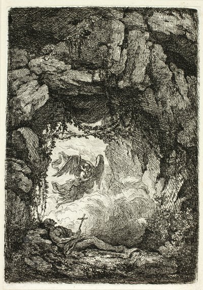 Smrt svatého Jeronýma od Etienne de Lavallee Poussin