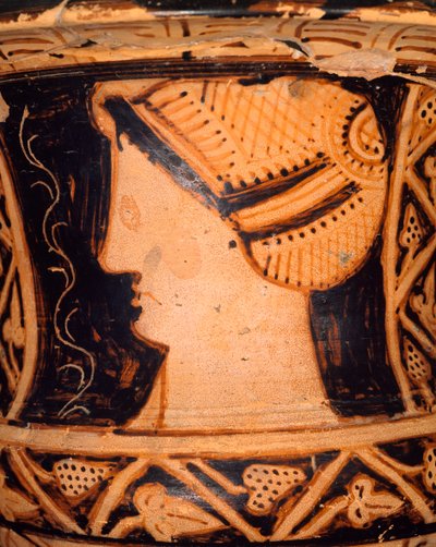 Detail z kráteru ve tvaru kalicha ze Spiny (Emilia Romagna). Etruská civilizace, 4. století před naším letopočtem. od Etruscan