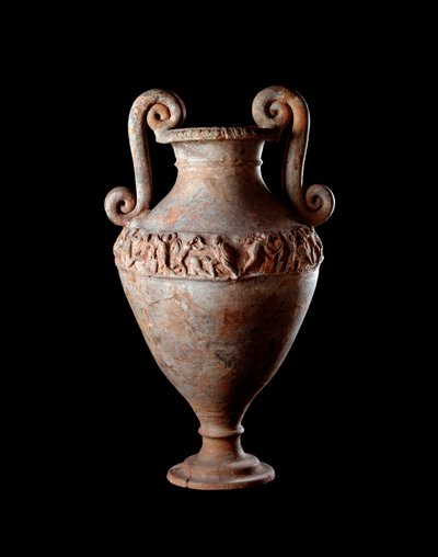 Etruská civilizace: terakotová amfora z hrobky Poggio Sala, Itálie 4. století př. n. l. Dim 48 cm od Etruscan