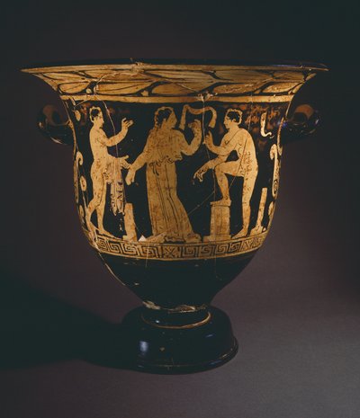 Krater (velká váza) od malíře Nepi. Červenofigurová keramika z Corchiano (Lazio). Etruská civilizace, 4. století před naším letopočtem. od Etruscan