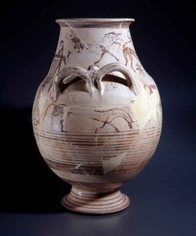 Terakotový kráter, 680-660 před naším letopočtem od Etruscan