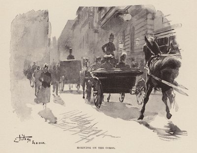 Ráno na Corsu (rytina) od Ettore Tito