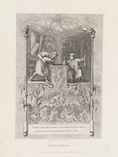 Neureuther (Autoportrét v Etching studiu) od Eugen Napoleon Neureuther