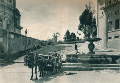 V zadní části Vatikánu poblíž muzeí a mincovny, Řím, Itálie, 1927 od Eugen Poppel