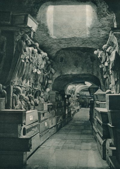 Katakomby kapucínů, Palermo, Sicílie, Itálie, 1927 od Eugen Poppel