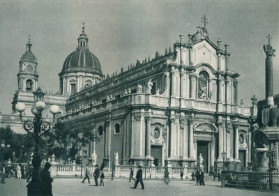 Katedrála Catania, Sicílie, Itálie, 1927 od Eugen Poppel