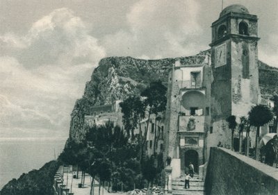 Kostel na pobřeží, Capri, Itálie, 1927 od Eugen Poppel