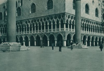 Roh Dóžecího paláce na Piazzetta di San Marco, Benátky, Itálie, 1927 od Eugen Poppel