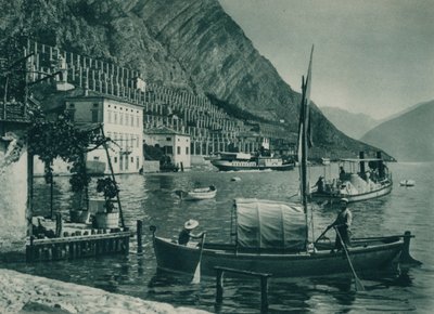 Přístav Limone sul Garda, Itálie, 1927 od Eugen Poppel