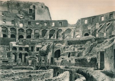 Interiér Kolosea, Řím, Itálie, 1927 od Eugen Poppel