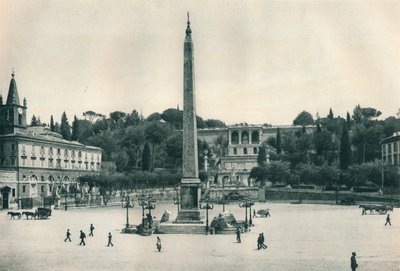 Piazza del Popolo a Pincian Hill, Řím, Itálie, 1927 od Eugen Poppel