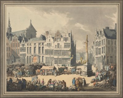 Place de Meir v Antverpách, 1797. od Eugen Poppel