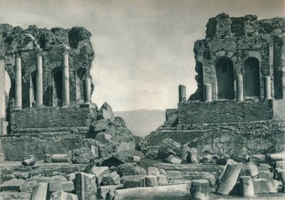 Scéna řeckého divadla, Taormina, Sicílie, Itálie, 1927 od Eugen Poppel