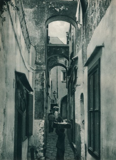 Ulice Capri, Itálie, 1927 od Eugen Poppel