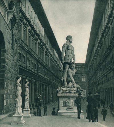 Galerie Uffizi, Florencie, Itálie, 1927 od Eugen Poppel