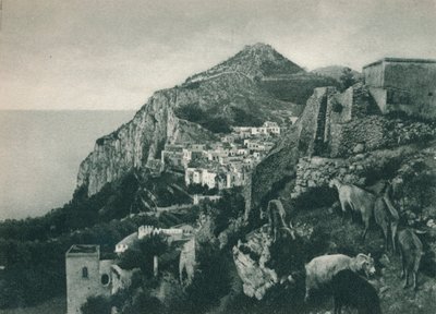 Pohled na moře s Monte Solaro, Capri, Itálie, 1927 od Eugen Poppel