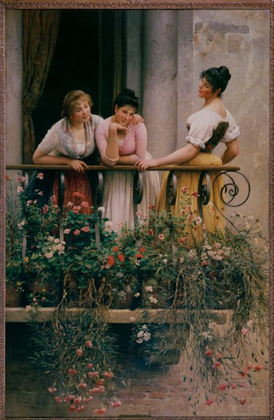 Balkón od Eugen von Blaas