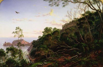 Pulpit Rock poblíž Melbourne, Victoria od Eugen von Guerard