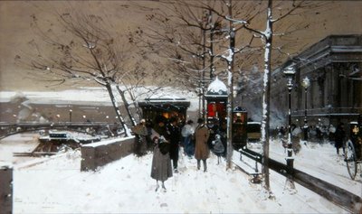 Nábřeží Seiny od Eugene Galien Laloue