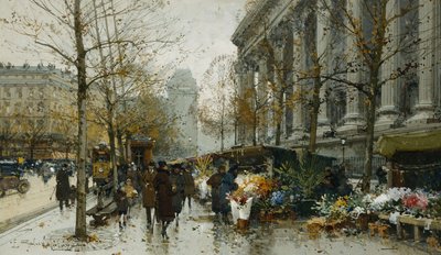 Madeleine, Paříž od Eugene Galien Laloue