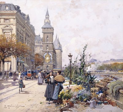 Quai aux Fleurs a hotel od Eugene Galien Laloue