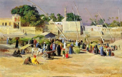 Reed Sellers na Nilu, od Eugene Alexis Girardet
