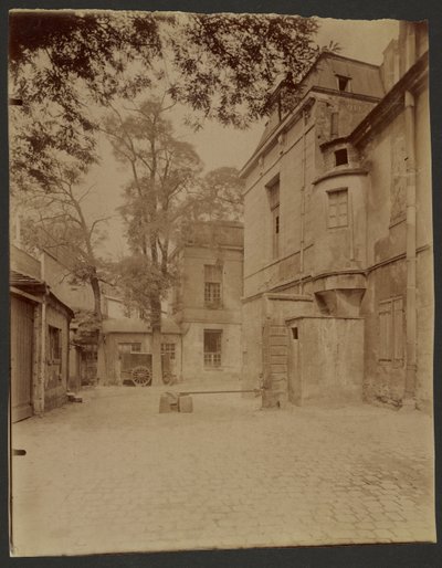 Bývalý klášter karmelitek, Hôtel Lavalière, zmizí, rue Saint-Jacques od Eugène Atget