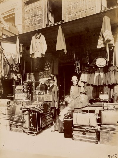 Obchod - rue du Petit Thomas od Eugène Atget