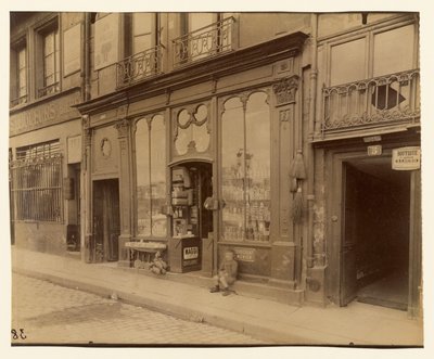 Obchod Ludvík XVI., 3 quai Bourbon od Eugène Atget