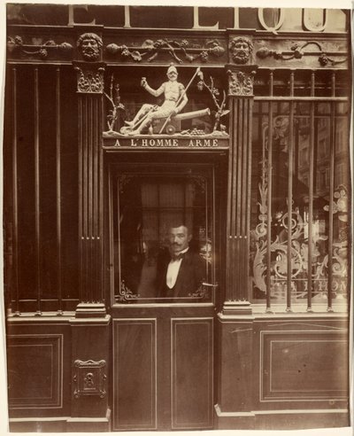 Kavárna, rue des Blancs-Manteaux 25 od Eugène Atget