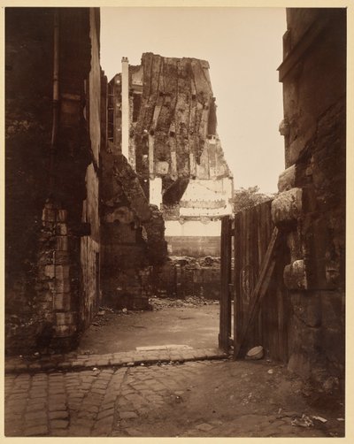 Nároží u hřbitova, Saint-Benoît od Eugène Atget