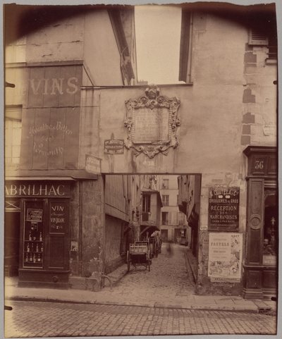 Slepá ulice Barbette od Eugène Atget
