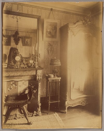 Innenraum von Frau D., kleine Rentnerin, Boulevard du Port-Royal od Eugène Atget