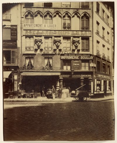 Dům, Place du Caire 2 (budova, Place du Caire) od Eugène Atget