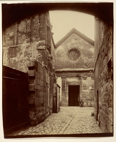 Portál kostela Saint-Julien-le-Pauvre od Eugène Atget