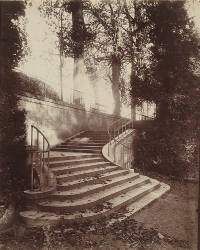 Schody v Saint-Cloud od Eugène Atget