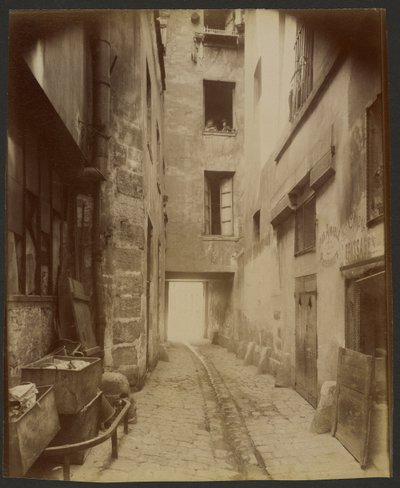 Starý dvůr, Rue Quincampoix 22 (4.) od Eugène Atget