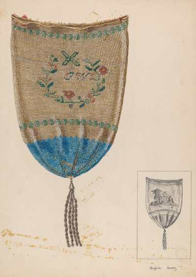 Taška, asi 1937 (akvarel na kartonu) od Eugene Bartz